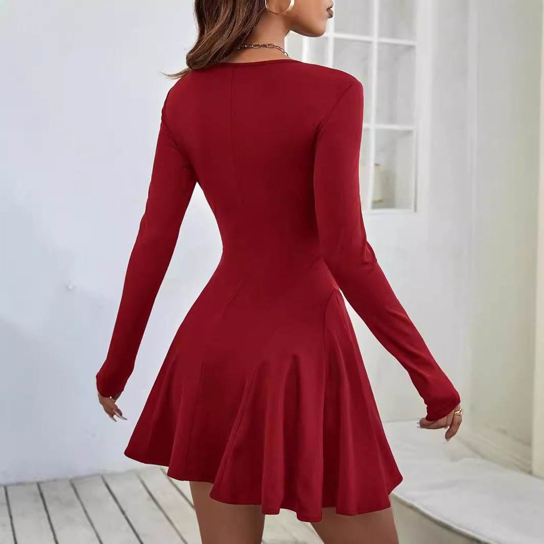 Pure Desire Red Dress - European & American High Waist Styles Available - Buy Center US