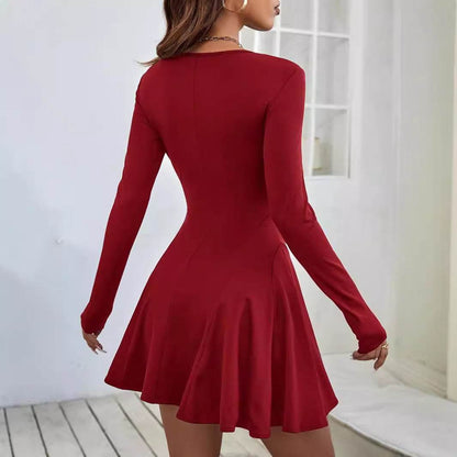 Pure Desire Red Dress - European & American High Waist Styles Available - Buy Center US