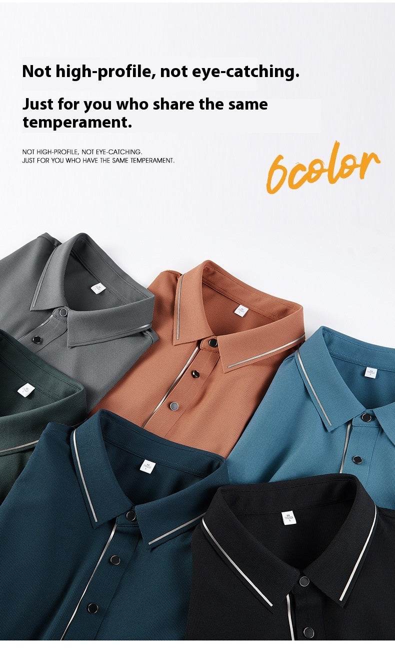 Buycenter Men's Light Luxury Polo Shirt & Trousers Sports Leisure Suit - Buy Center US