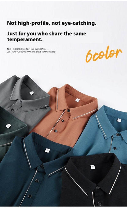 Buycenter Men's Light Luxury Polo Shirt & Trousers Sports Leisure Suit - Buy Center US