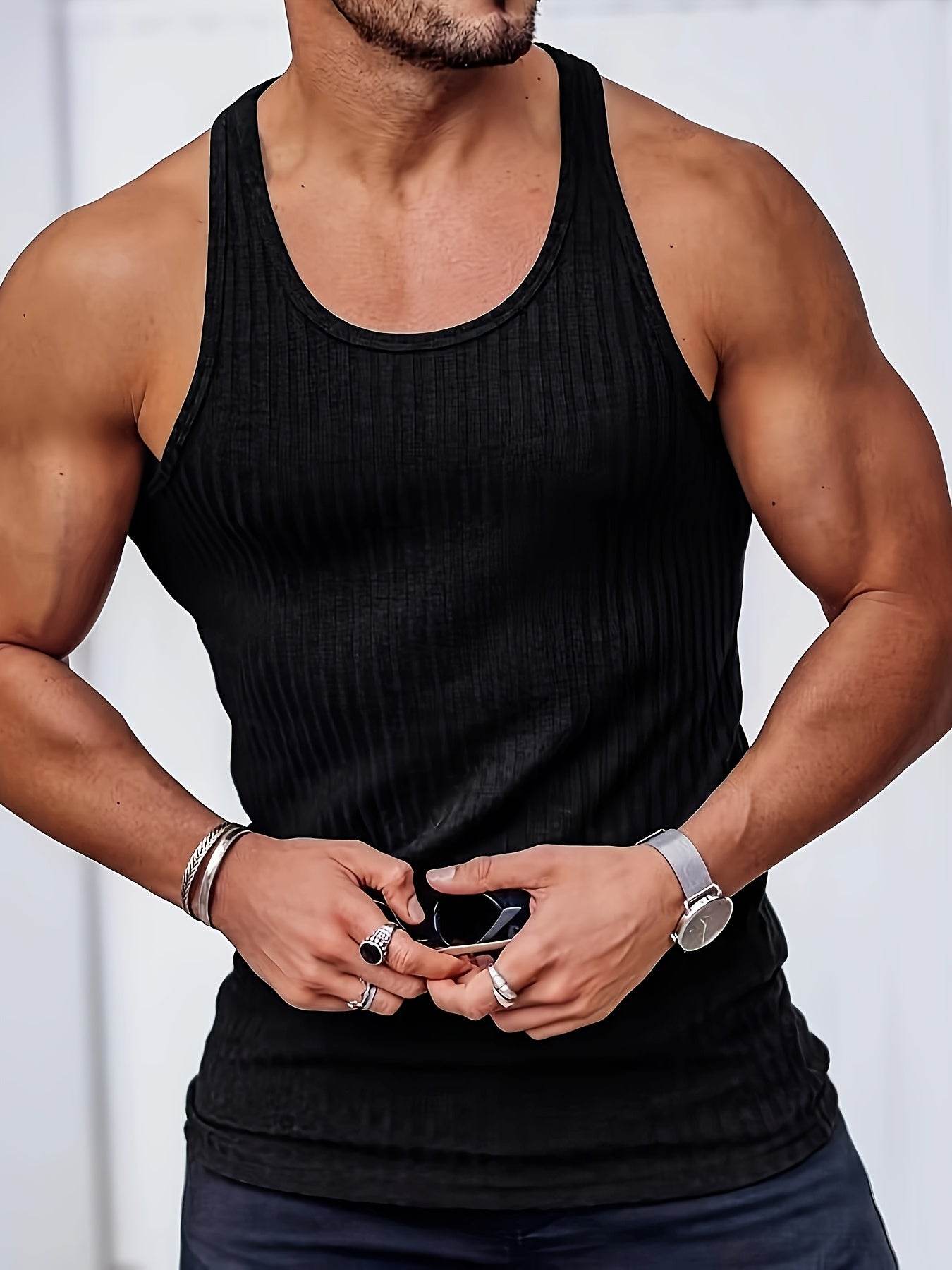 Men's Quick Dry Breathable Tank Tops - Athletic Gym Sleeveless Shirt - Buy Center US