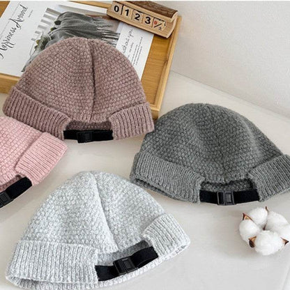 Buycenter Warm Knitted Woolen Cap - Adjustable Winter Beanie Hat - Buy Center US