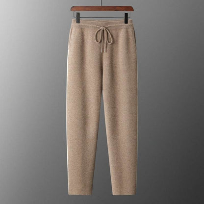 Buycenter Cashmere Men's Loose Knitted Pants - Thickened Casual Trousers - Buy Center US