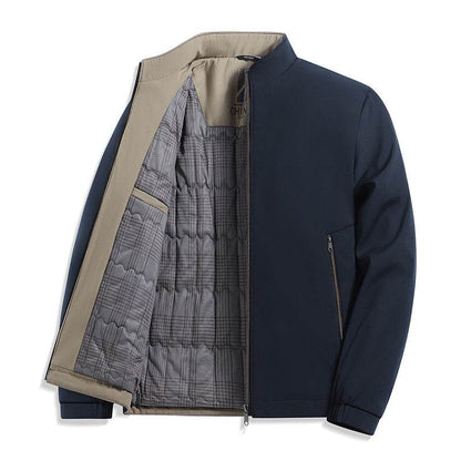 Buycenter Men's Fleece Padded Jacket - Stylish Spring & Autumn Outerwear - Buy Center US