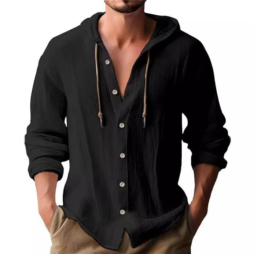 Buycenter Men's Casual Long-Sleeved Top - Stylish Cardigan in Various Colors - Buy Center US