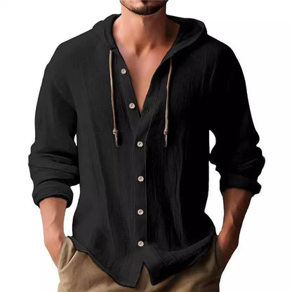 Buycenter Men's Casual Long-Sleeved Top - Stylish Cardigan in Various Colors - Buy Center US