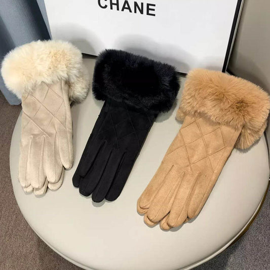 Warm Fleece Lined Touch Screen Gloves - Outdoor Cold-Proof Protection - Buy Center US