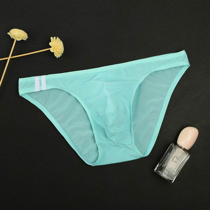 Buycenter Men's Ice Silk Low Waist Briefs - Thin, Breathable Comfort - Buy Center US
