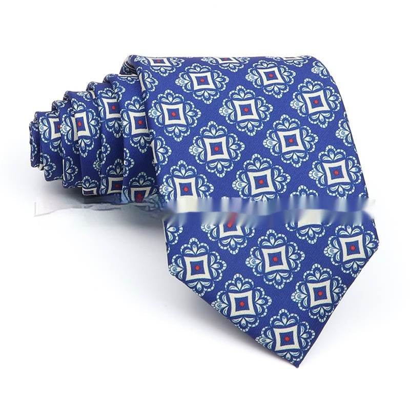 Buycenter Men's Printed Polyester Tie - Stylish Workplace Bow Tie - Buy Center US