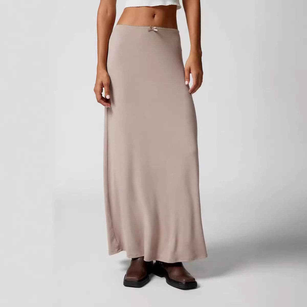 Commuter Half Length Lace Dress - Elegant Solid Color Options - Buy Center US