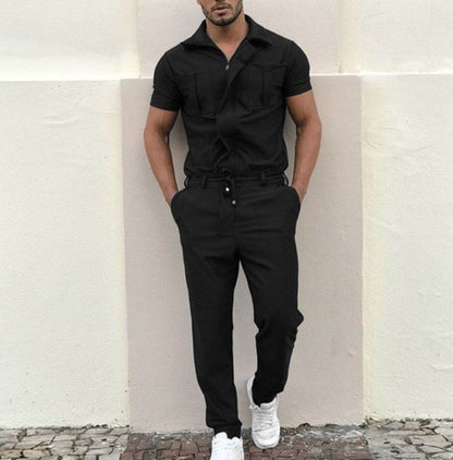 Men's Casual Loose One-Piece Suit - Stylish & Comfortable Pants - Buy Center US