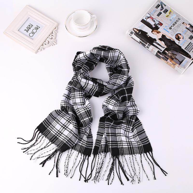 Buycenter Men's Fashion Plaid Faux Cashmere Scarf - Warm & Stylish - Buy Center US