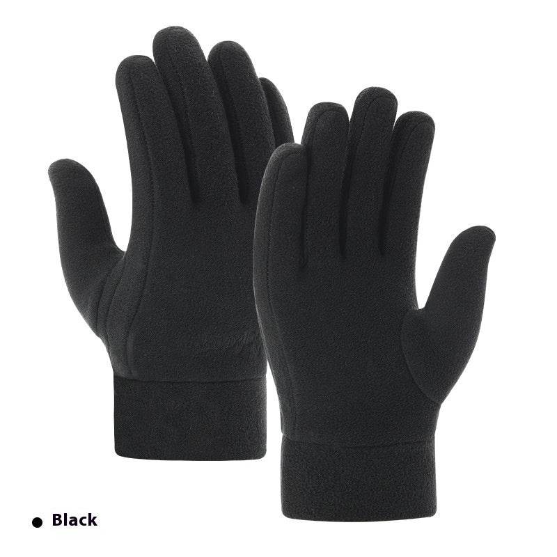 Warm Polar Fleece Gloves - Stylish & Thick for Winter Riding - Buy Center US