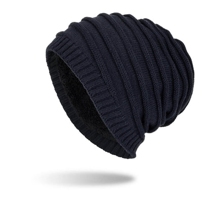 Buycenter Men's Warm Wool Knit Sweater Hat - Outdoor Ear Guards - Buy Center US