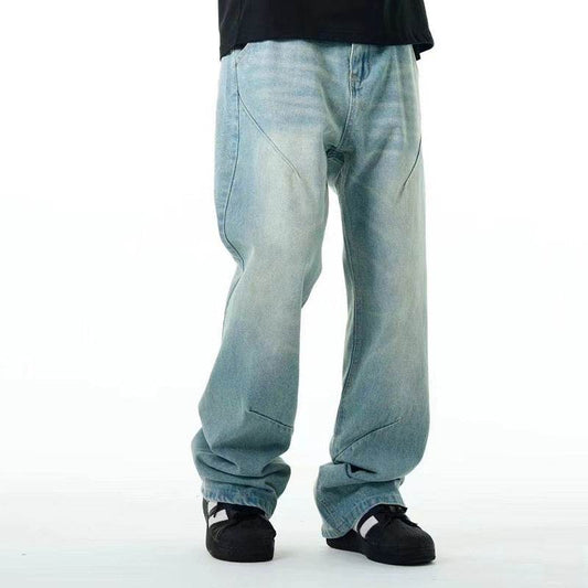 Buycenter Distressed Casual Jeans - Straight Loose Fit for All Seasons - Buy Center US
