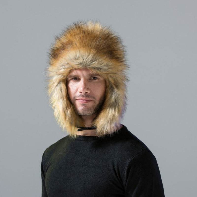 Korean Style Fox Fur Hat for Women - Warm Winter Beanie for All - Buy Center US