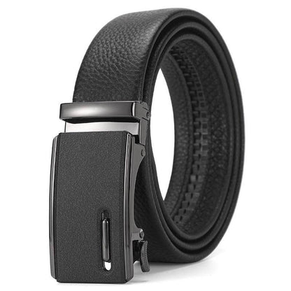 Buycenter Genuine Leather Automatic Belt for Boys - Stylish & Durable Design - Buy Center US