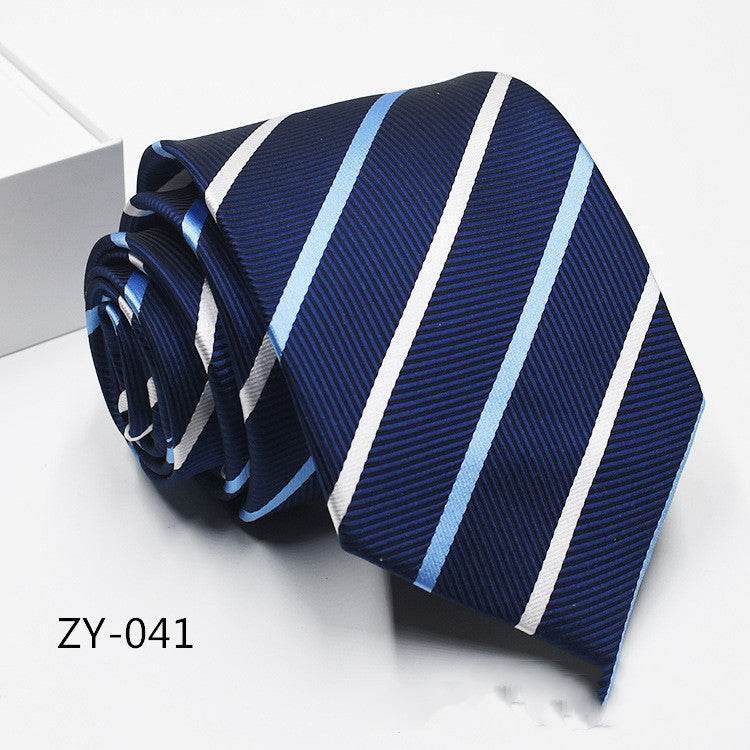 Buycenter Men's 1200D Striped Tie - Elegant Jacquard Style, Various Colors - Buy Center US