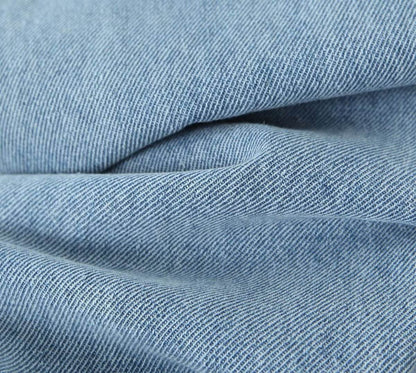 High Waist Loose Boyfriend Style Cargo Jeans - Denim Blue Trousers - Buy Center US
