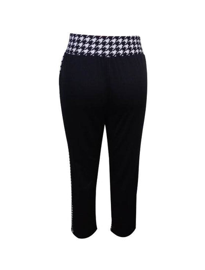 Ladies' Slimming Casual Pants - Solid Color Herringbone Style for Spring - Buy Center US