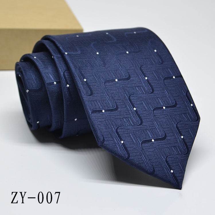 Buycenter Men's 1200D Striped Tie - Elegant Jacquard Style, Various Colors - Buy Center US