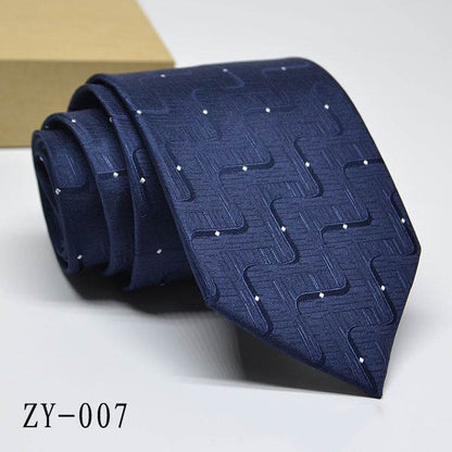 Buycenter Men's 1200D Striped Tie - Elegant Jacquard Style, Various Colors - Buy Center US