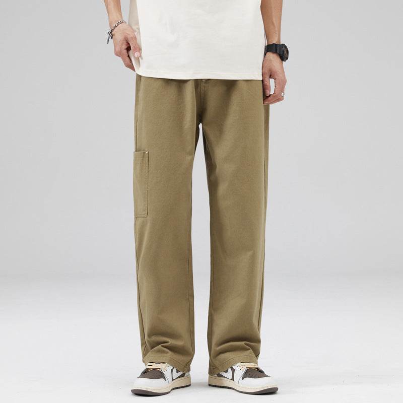 Buycenter Men's Loose Cotton Working Pants - Casual & Comfortable Fit - Buy Center US