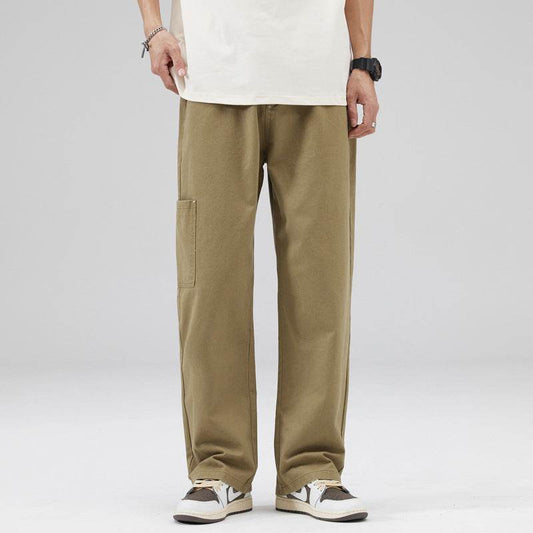 Buycenter Men's Loose Cotton Working Pants - Casual & Comfortable Fit - Buy Center US