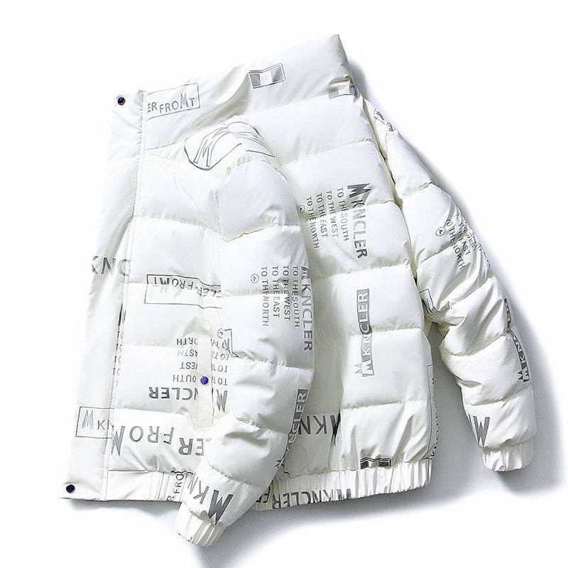 Buycenter Men's Stand-up Collar Down Jacket - Cozy Cotton-Padded Warmth - Buy Center US