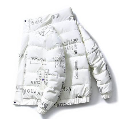 Buycenter Men's Stand-up Collar Down Jacket - Cozy Cotton-Padded Warmth - Buy Center US