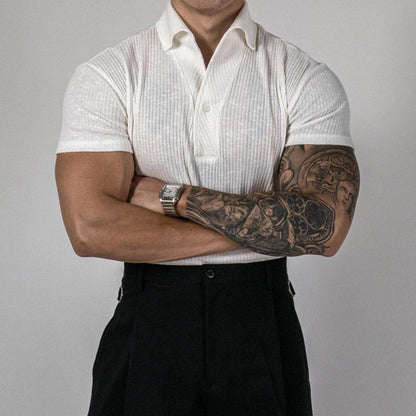 Thread Sports Short-Sleeved Polo Shirt - Comfortable Polyester, Perfect for Summer - Buy Center US
