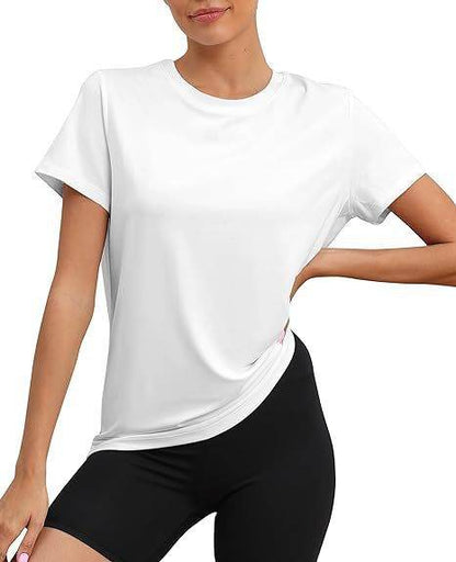 Casual Round Neck Loose T-Shirt - European & American Style - Buy Center US