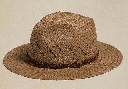 Buycenter Striped Bow Flat-brimmed Straw Top Hat - Adjustable Size - Buy Center US