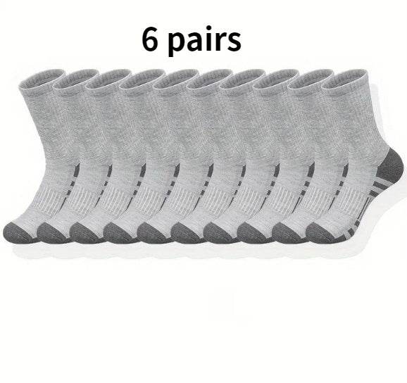 Buycenter Plus Size Color Matching Athletic Socks - Comfortable Mid Tube Design - Buy Center US