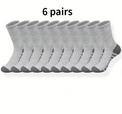 Buycenter Plus Size Color Matching Athletic Socks - Comfortable Mid Tube Design - Buy Center US
