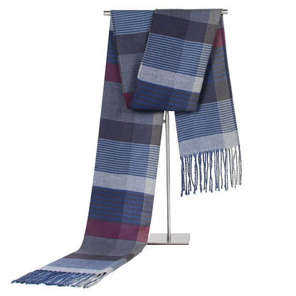 Buycenter Plaid Cashmere-like Scarf for Men - Warm Autumn & Winter Wear - Buy Center US