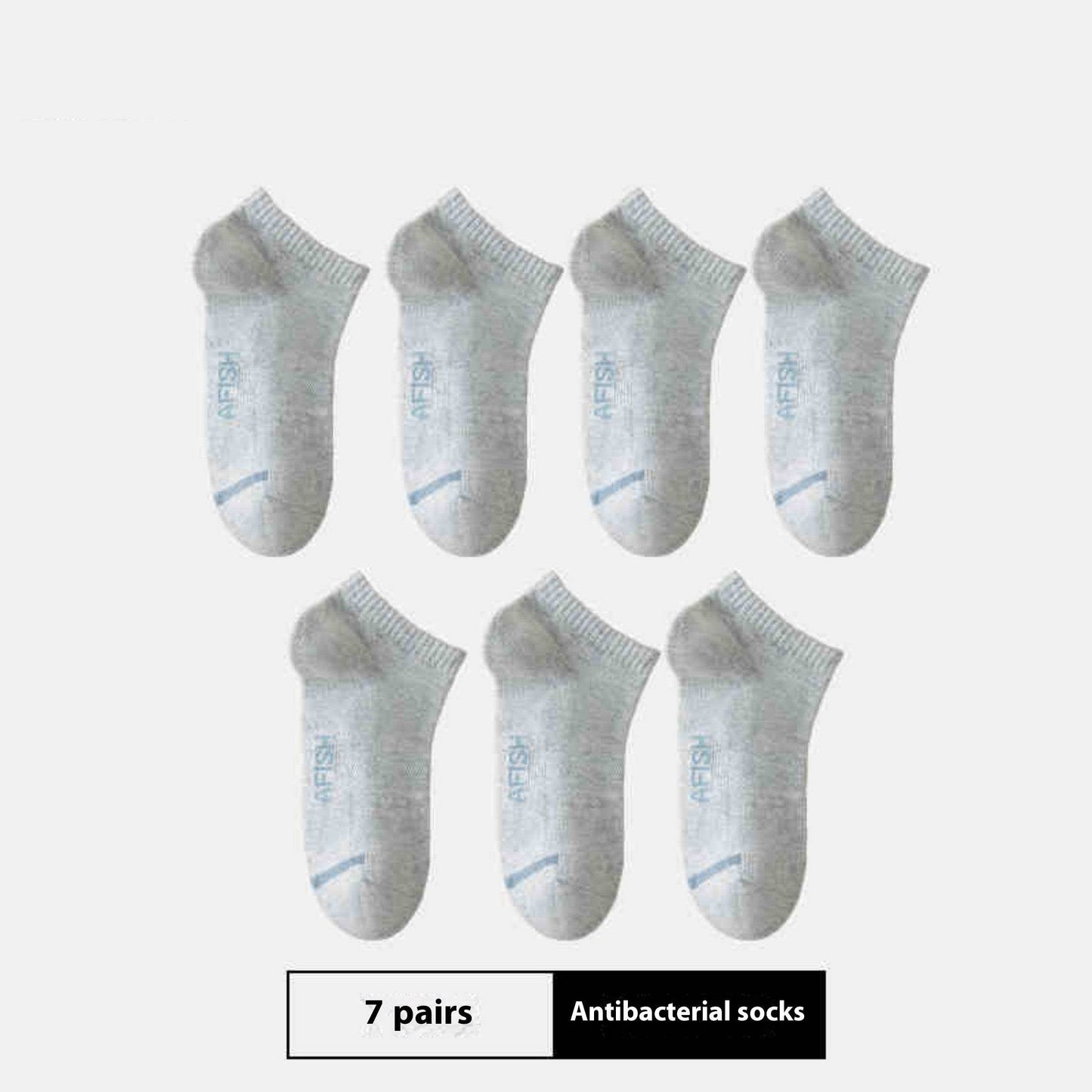 Buycenter Men's Thin Sport Socks - 7 Pairs, Breathable and Antibacterial - Buy Center US
