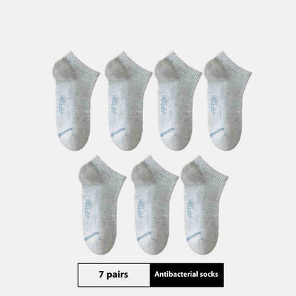 Buycenter Men's Thin Sport Socks - 7 Pairs, Breathable and Antibacterial - Buy Center US