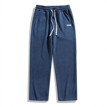 European Size Men's Corduroy Casual Pants - Creamy White, Black, Navy - Buy Center US
