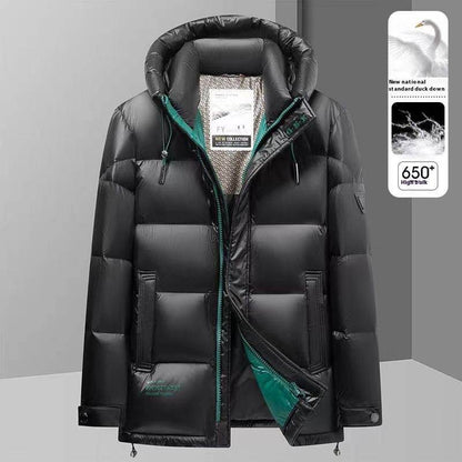 Buycenter Men's Winter Down Jacket - Cold-Proof Graphene Hooded Style - Buy Center US