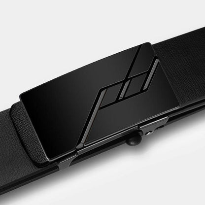 Buycenter Men's Genuine Leather Automatic Buckle Belt - Stylish & Durable - Buy Center US