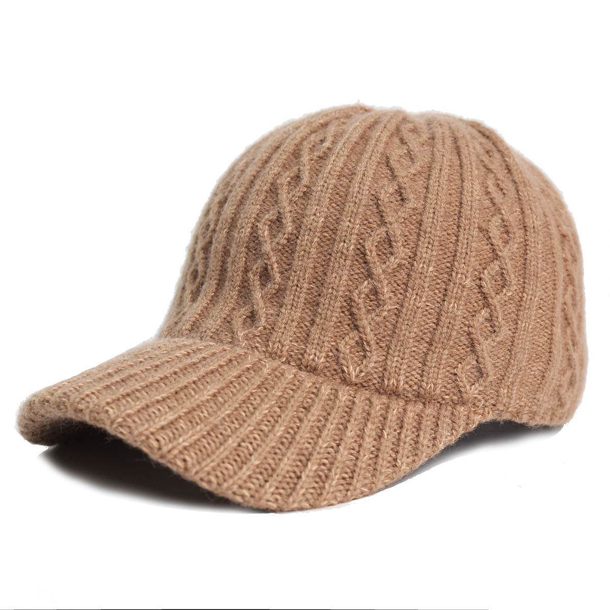 Buycenter Knitting Wool Baseball Cap - Warm, Breathable Winter Headwear - Buy Center US