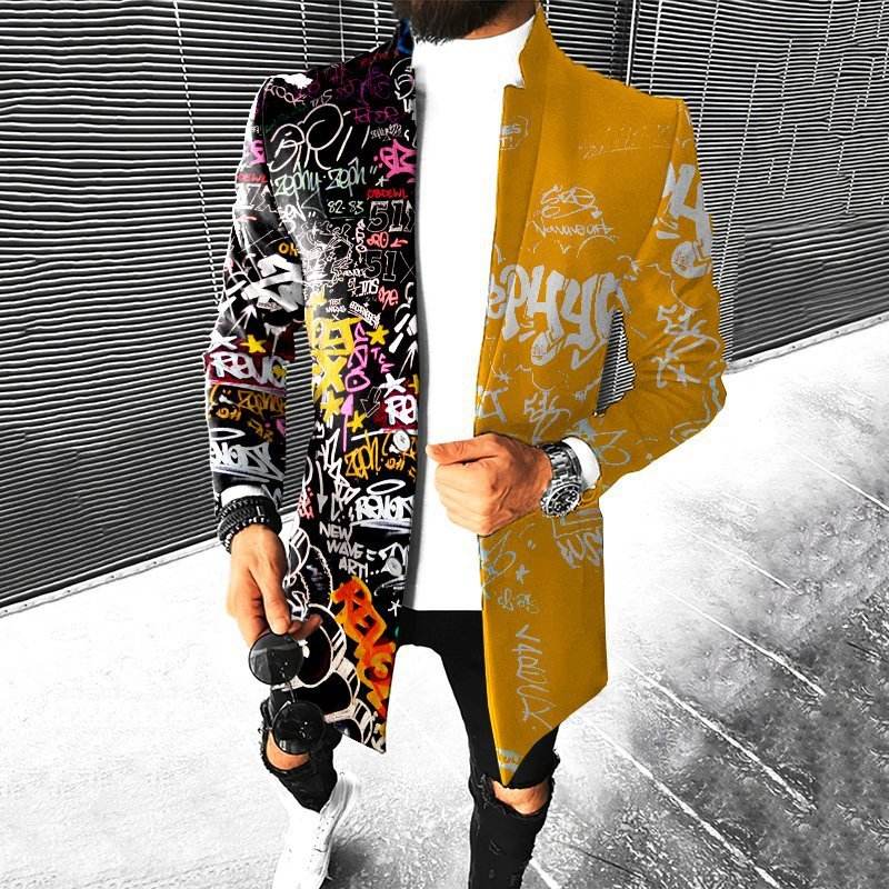 Buycenter Men's Woolen Coat - Stylish European & American Patterns - Buy Center US