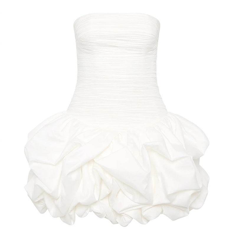 Floral Off-the-Shoulder Tube Top Dress - Sexy High Waist Pettiskirt - Buy Center US