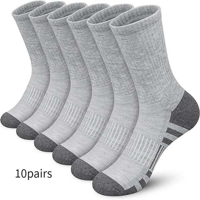 Buycenter Plus Size Color Matching Athletic Socks - Comfortable Mid Tube Design - Buy Center US