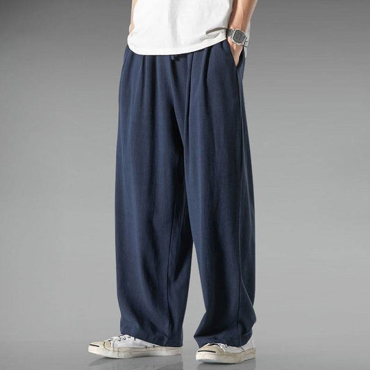 Buycenter Plus Size Lightweight Linen Summer Pants - Wide Leg & Casual - Buy Center US