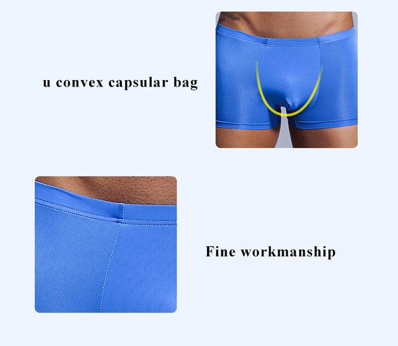 Buycenter Translucent Elastic Boxer Shorts - Comfortable and Hip Lifting - Buy Center US