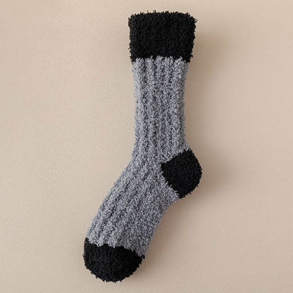 Women's Thickened Thermal Coral Fleece Socks - Cozy Middle Tube Designs - Buy Center US