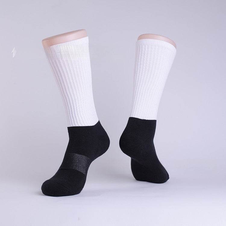 Buycenter High Cotton Sublimation Transfer Socks - Sweat Absorbent, All Seasons - Buy Center US