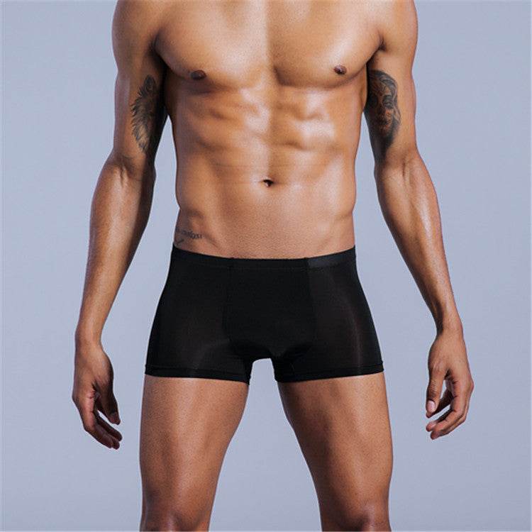 Buycenter Translucent Elastic Boxer Shorts - Comfortable and Hip Lifting - Buy Center US